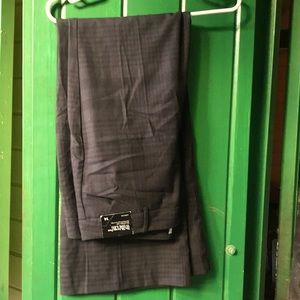 Black Plaid Dress Pants